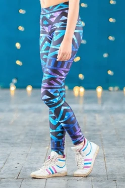 Легинсы женские с узким поясом с принтом "Grange"