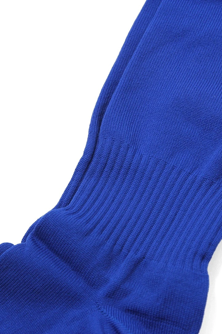 Гетры футбольные взрослые, однотонные синие#17