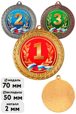 Купить медаль МК293 70мм с шильдом 50мм