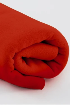 Купить плед Эконом (без обработки) флисовый 160х200 см, однотонный красный