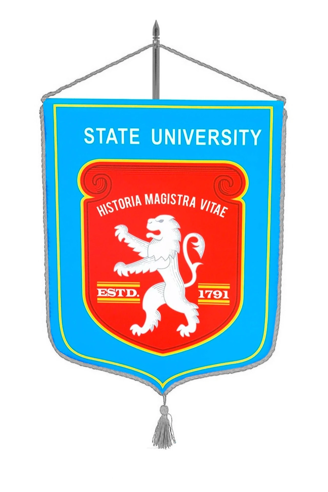 Вымпел Герб печатный со шнуром, декоративная кисть, 30х40 см#1