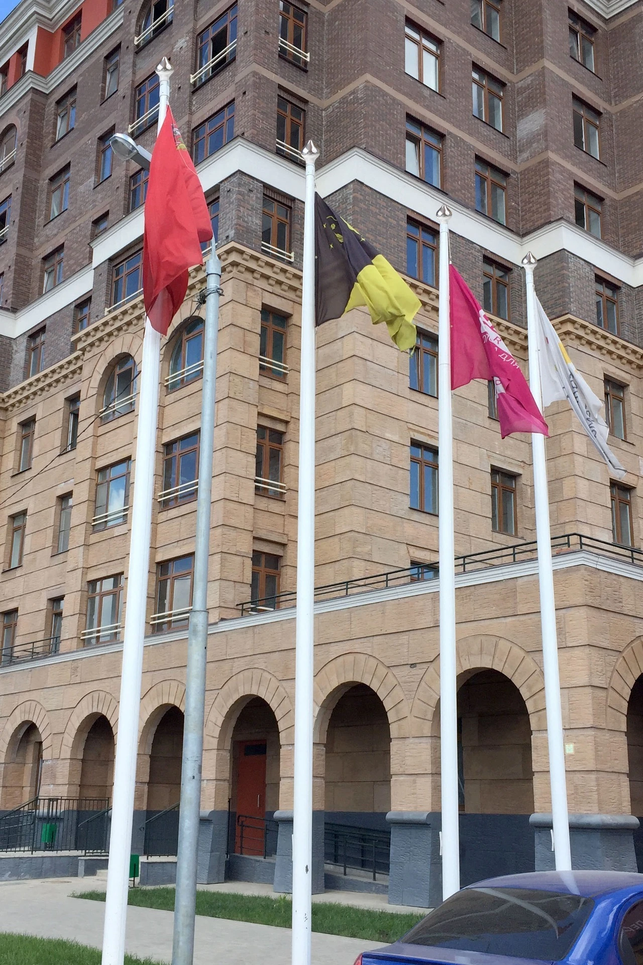 Флагшток из стекловолокна с закрытым механизмом 6 м, Альфа#3