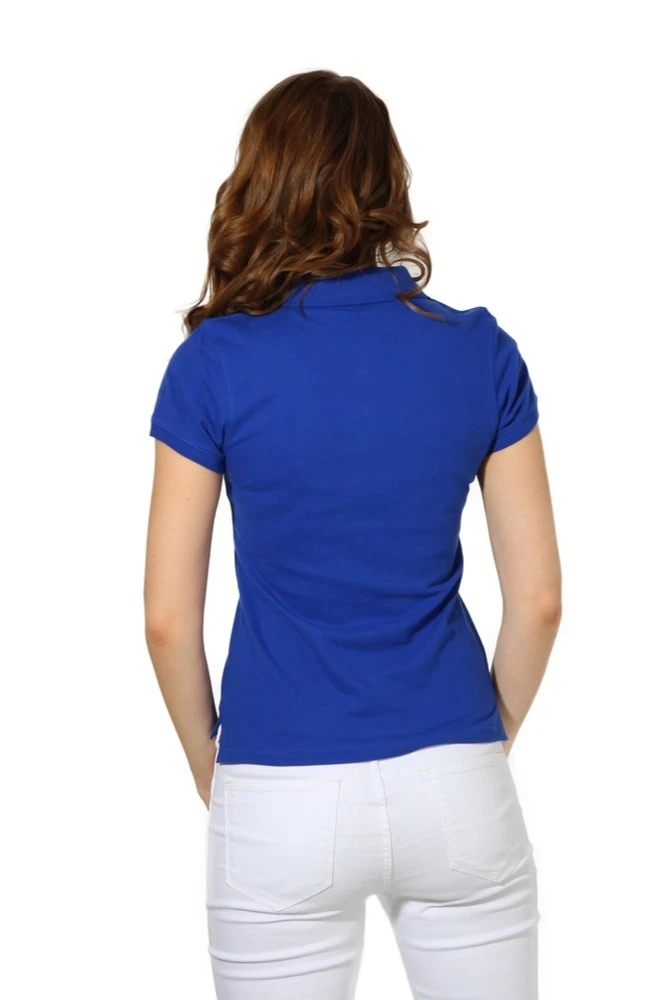 Поло Престиж женская (Modern) однотонная темно-синяя (хлопок)#6