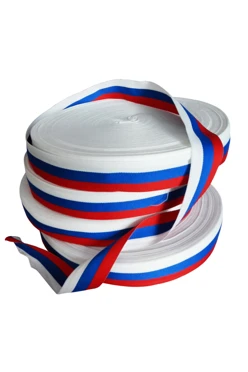 Лента триколор в рулоне 100 м шириной 3,5 см#2