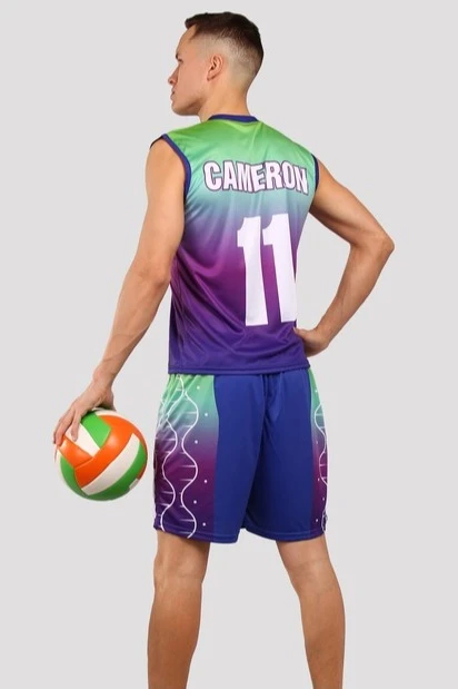 Волейбольная форма Изи мужская с полной запечаткой "CAMERON 11"#1 Волейбольная форма Изи мужская с полной запечаткой "CAMERON 11"#1