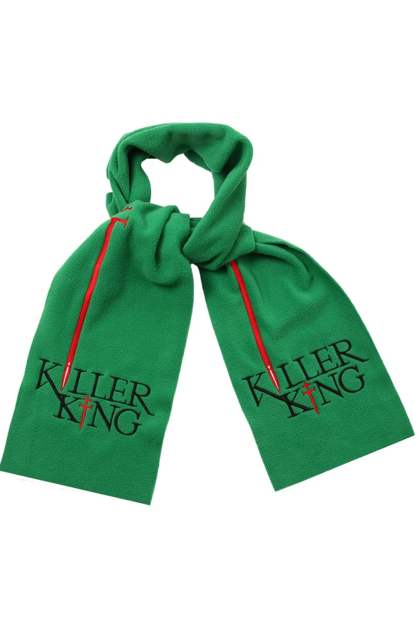 Шарф флисовый однослойный 15х120 см, однотонный "Killer King"#5