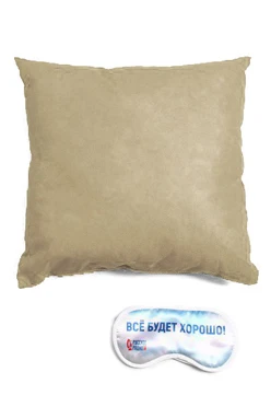 Купить подушку из спанбонда 35х35 см, однотонную бежевую