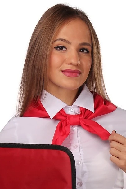 Купить платок Фантазия 60х60 см красный