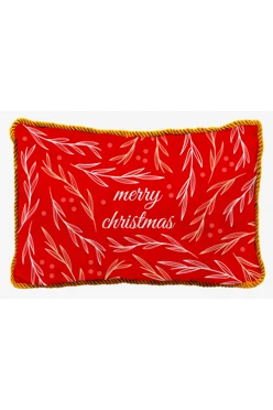 Купить подушку с кантом 40х60 см, с принтом "Merry Christmas" Купить подушку с кантом 40х60 см, с принтом "Merry Christmas"