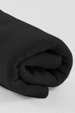 Купить плед Эконом (без обработки) флисовый 160х200 см, однотонный черный