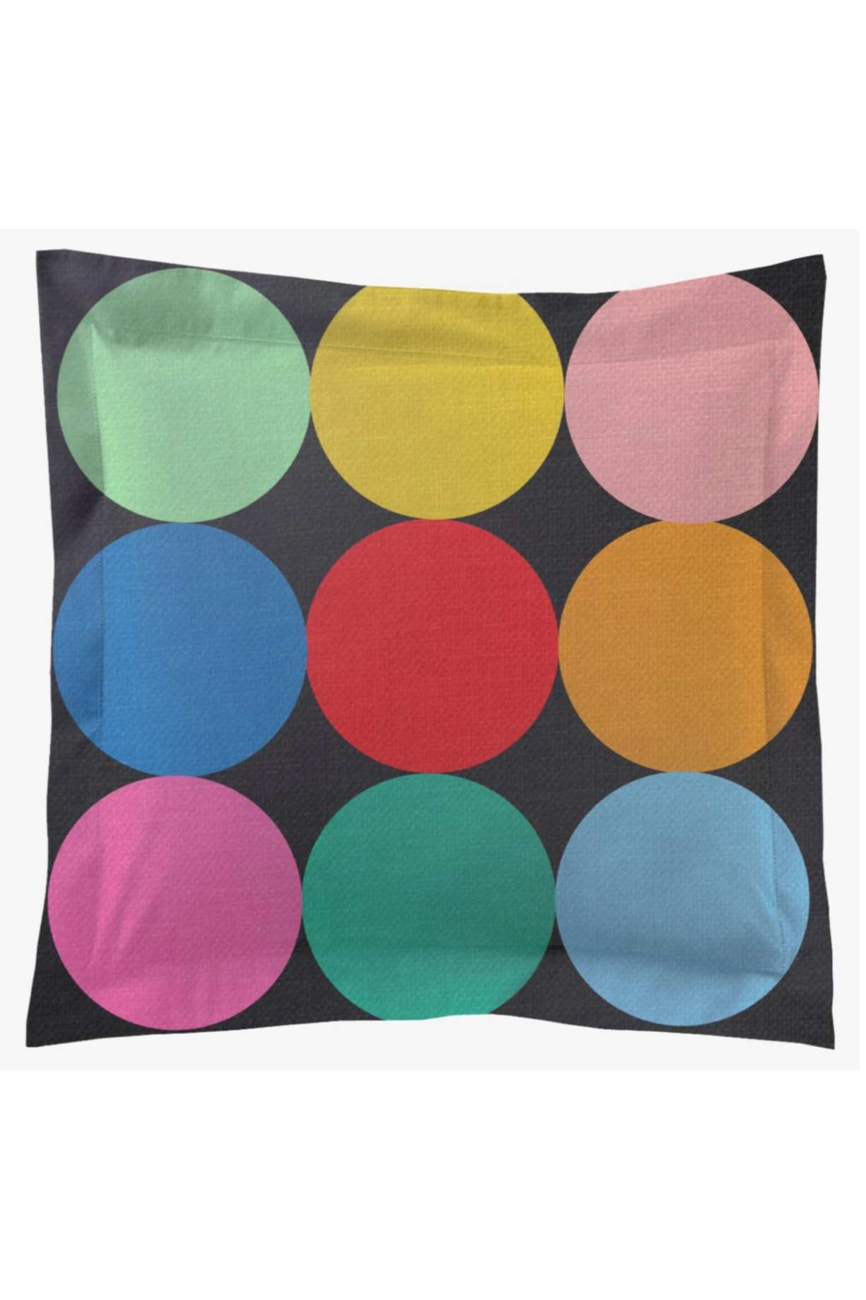 Купить подушку с бордюром 50х50 см, с принтом "Watching"