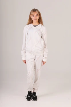 Спортивный костюм Юнайт женский из футера с полной запечаткой "Летний"