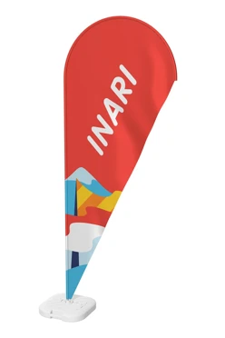 Купить флаг Капля 90х240 см шелк