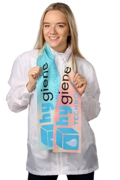 Шарф однослойный легкий 15х150 см, с полной запечаткой#1