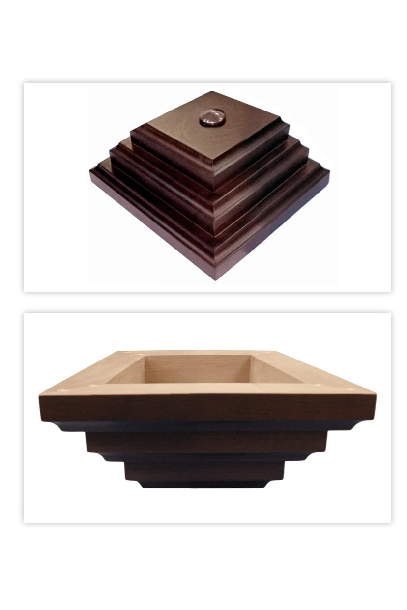 Подставка деревянная с основанием Пирамида (бук) 1 шток 2,2 м#1