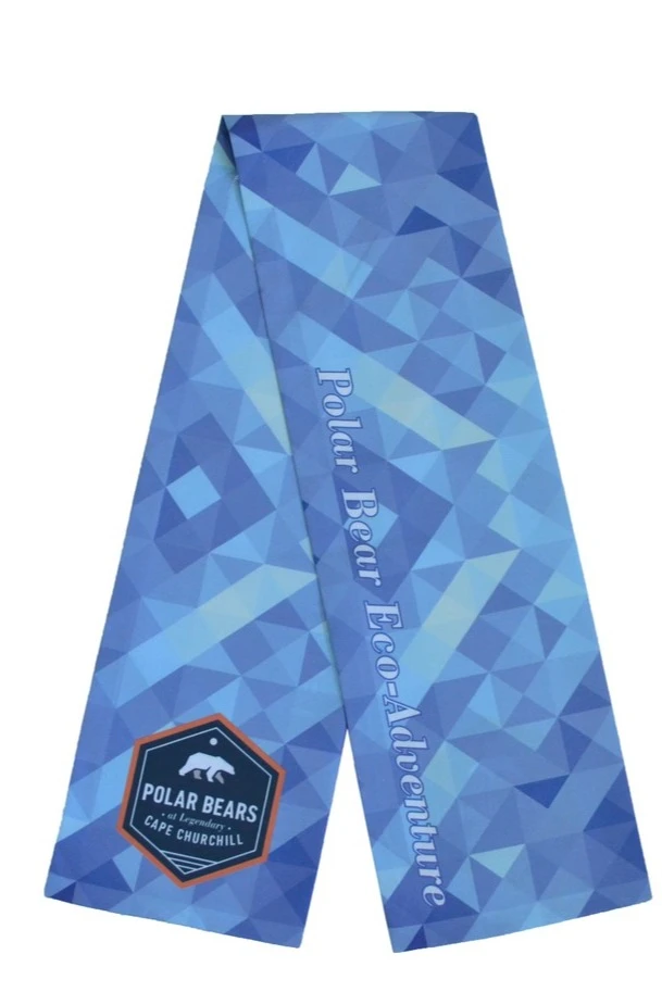 Шарф двухслойный легкий 15х100 см, с полной запечаткой "Polar Bears"#7 Шарф двухслойный легкий 15х100 см, с полной запечаткой "Polar Bears"#7