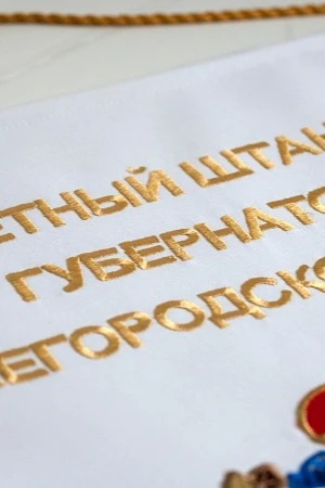 Почетный штандарт Губернатора вышитый 40х60 см#4