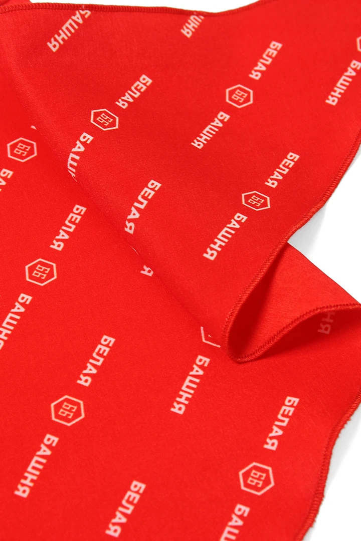 Косынка Шарлотта 60х60х90 см, с полной запечаткой "White Tower"#3