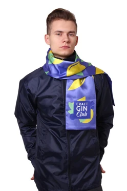 Шарф двухслойный легкий 20х120 см, с полной запечаткой#1