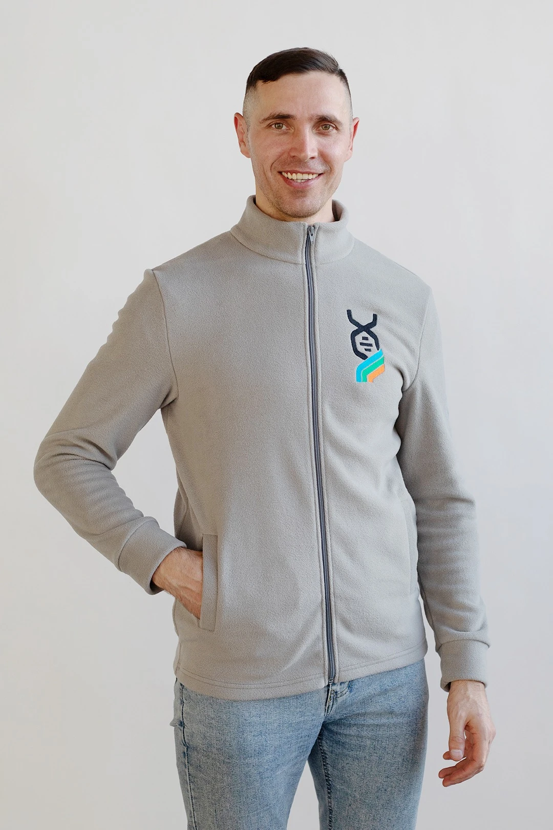 Купить толстовку Харисон флисовую без капюшона унисекс, однотонну "Cairo Strength"