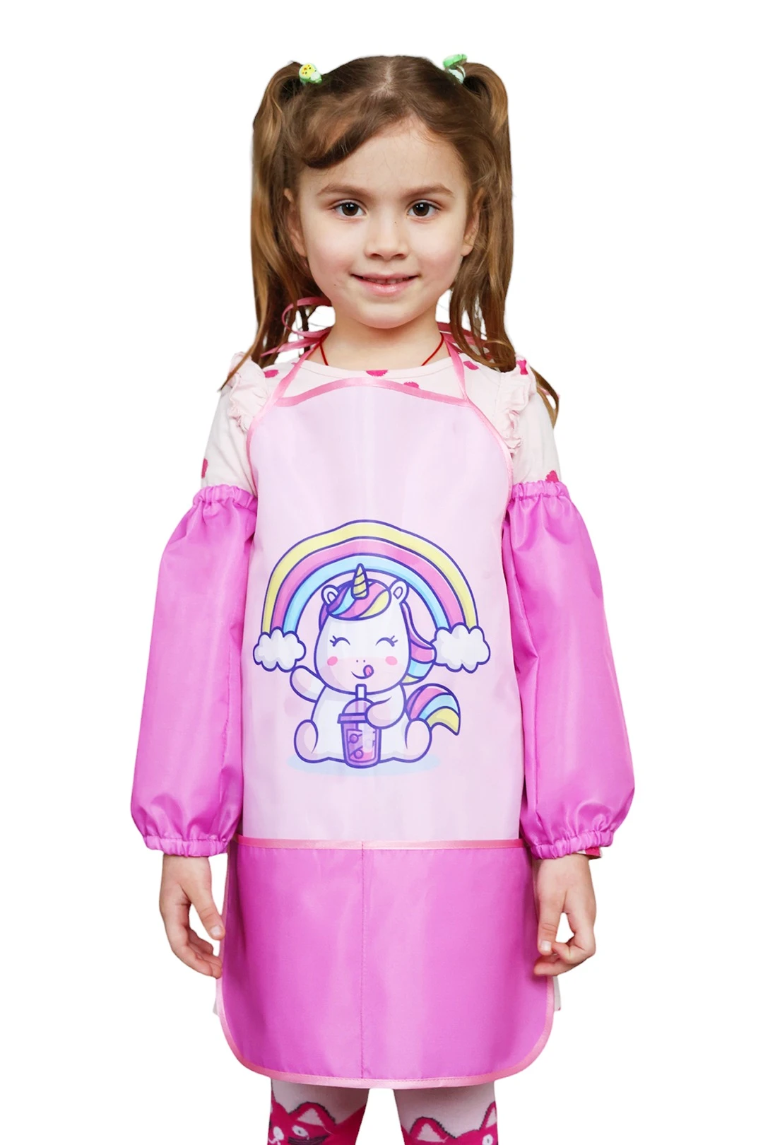 Купить фартук Дори с нарукавниками детский с полной запечаткой