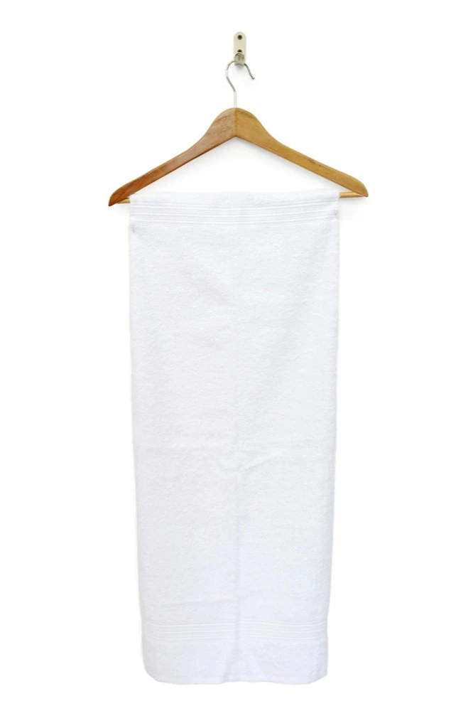 Полотенце махровое 50х90 см (Ituma), однотонное белое#6