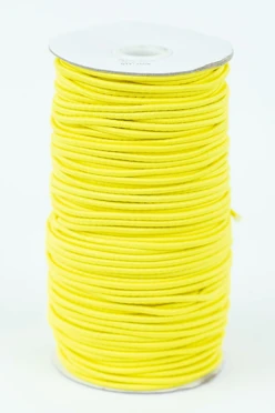 Купить резинку шляпную 100% пэ, 3 мм, лимон 110