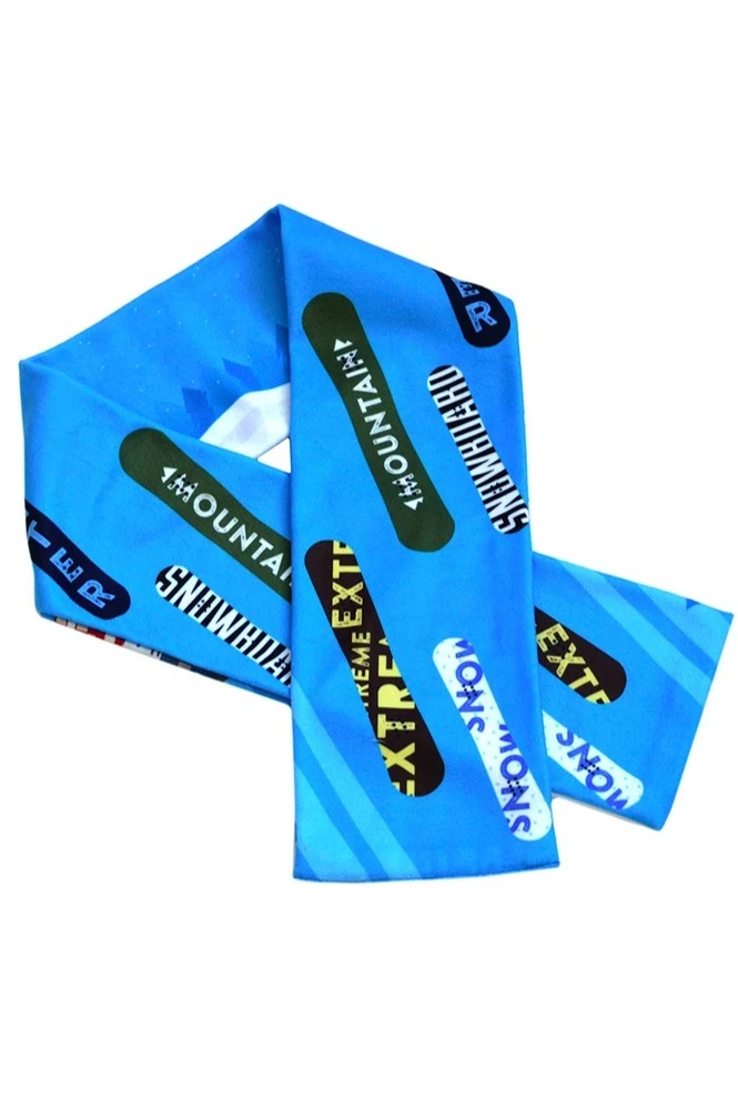 Шарф двухслойный утепленный 15х120 см, с полной запечаткой#5