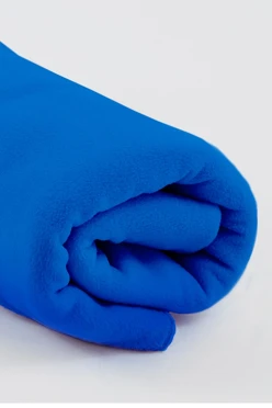 Купить плед Эконом (без обработки) флисовый 160х200 см, однотонный синий