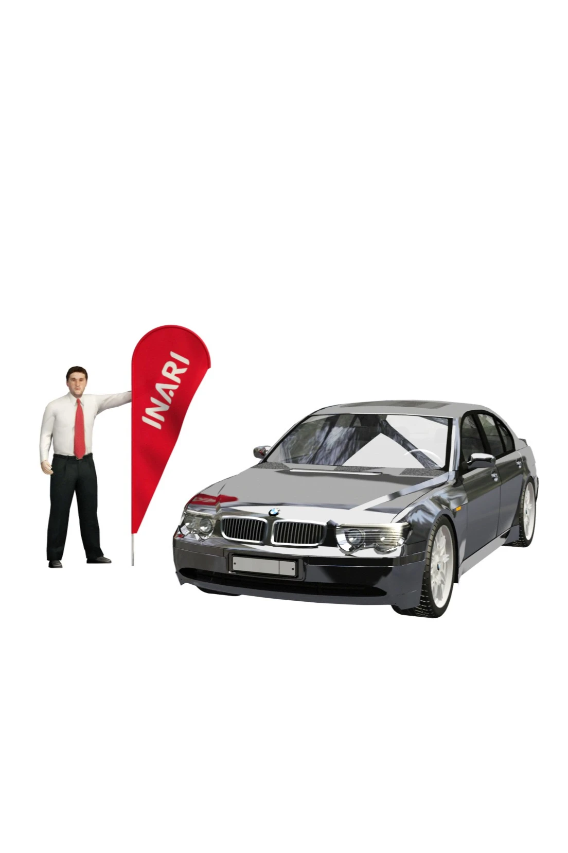 Флагшток Капля 2,1 м#1