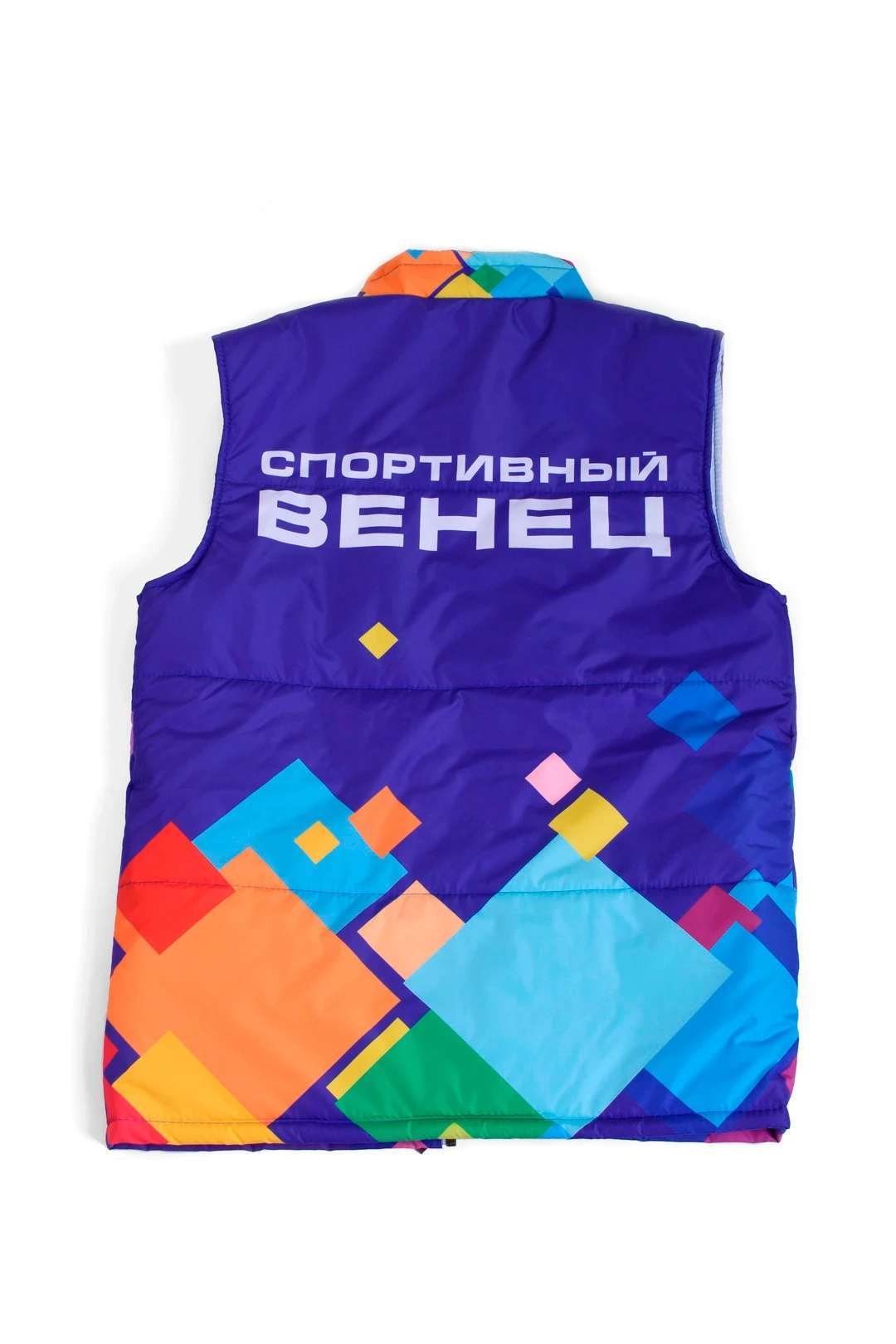 Жилет Портер на синтепоне со стежкой унисекс, с полной запечаткой "UlSPU"#2