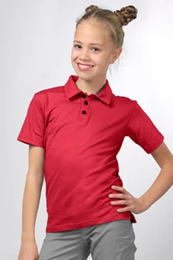 Купить футболку поло Декстер детскую красную