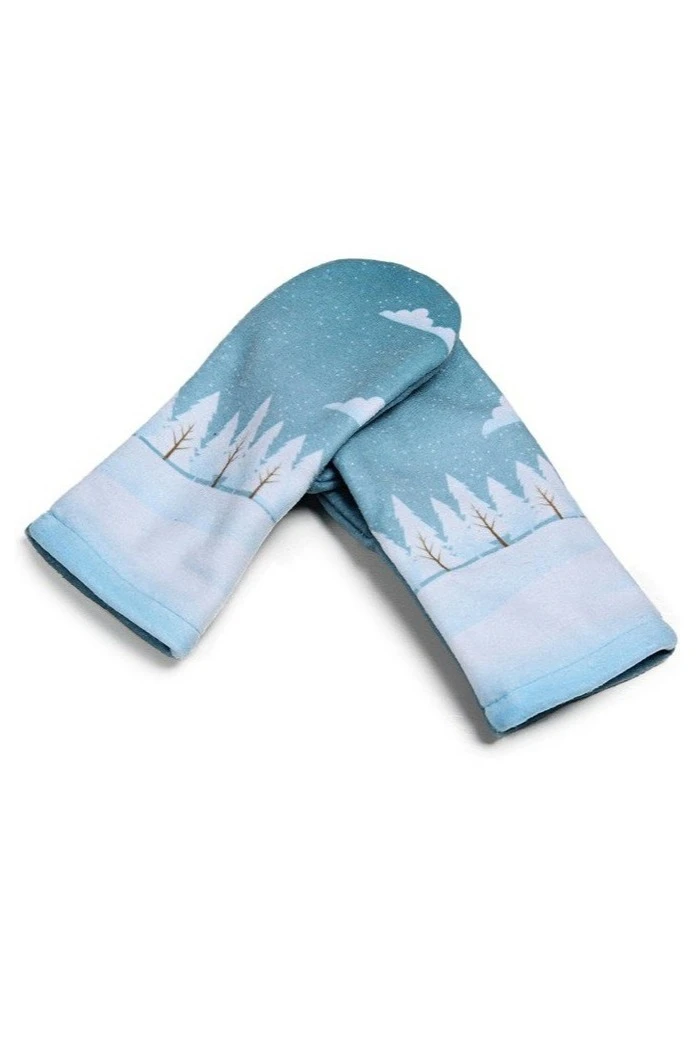 Варежки флисовые однослойные детские, с полной запечаткой#2