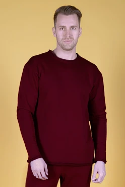 Купить толстовку Мартин из футера унисекс бордовую