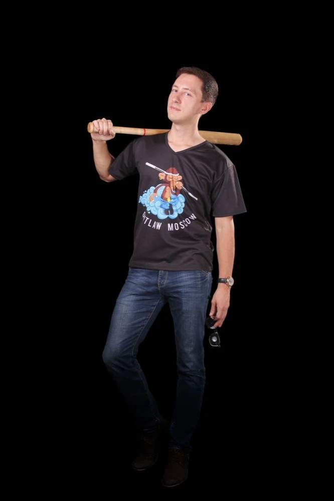 Футболка Гэлэкси V-ворот из ники унисекс с полной запечаткой#3