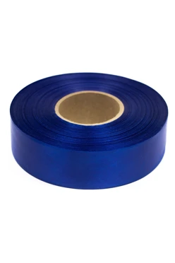 Купить ленту сатин шириной 5 см, однотонную синюю