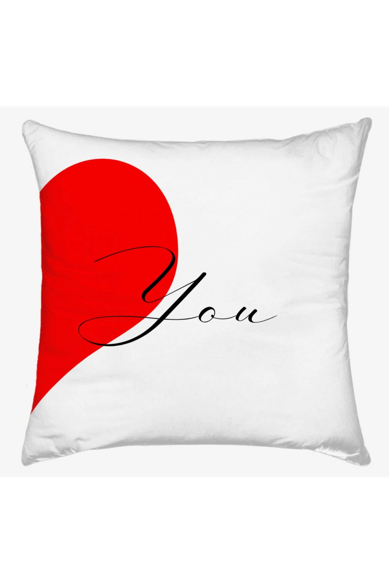 Купить подушку 50х50 см, с принтом "You and me"