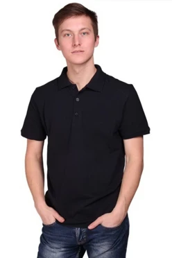 Купить поло Престиж унисекс (Modern) черную