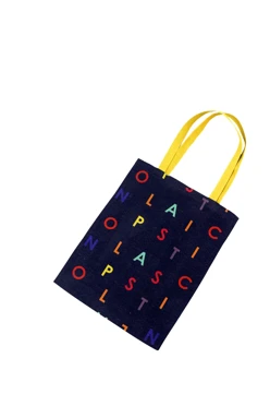 Купить сумку Эко Колор из двунитки 35х45 см, печать с двух сторон "No plastic"