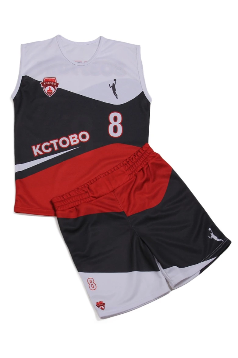 Баскетбольная форма Рассел детская с полной запечаткой "Kstovo"#1
