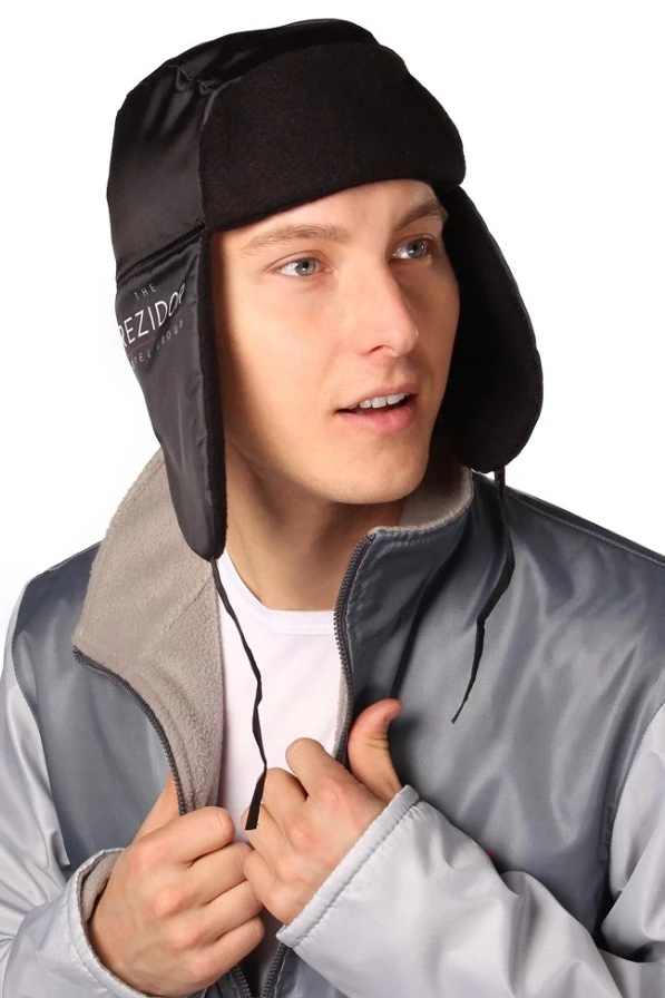 Купить шапку-ушанку Винтер на флисе взрослая, с полной запечаткой Купить шапку-ушанку Винтер на флисе взрослая, с полной запечаткой