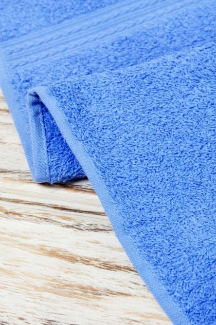 Полотенце махровое 40х70 см (Ituma), однотонное голубое#4