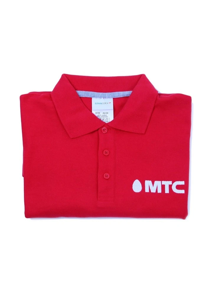 Поло Нэкст унисекс (Stan), однотонная "MTS"#6