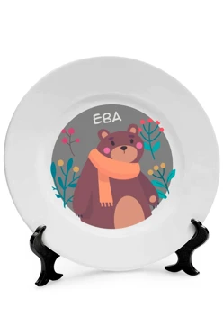 Купить тарелку с принтом "Eva bear"