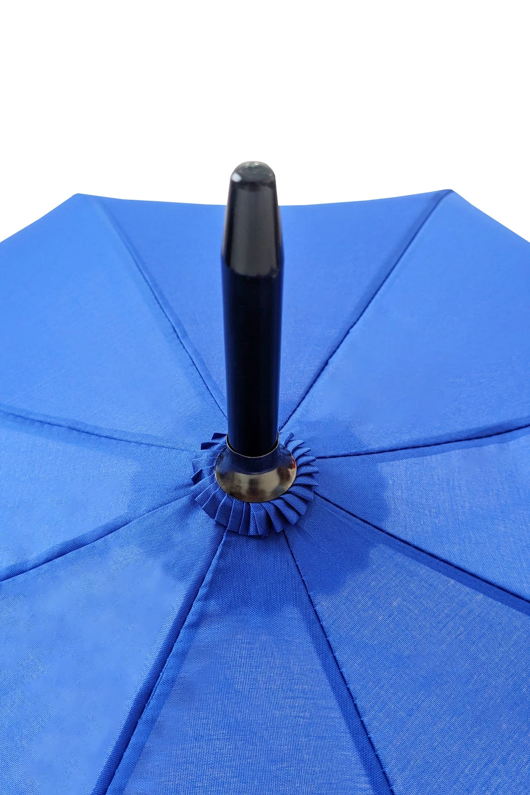 Зонт-трость Марк с пластиковой ручкой однослойный, однотонный синий#3