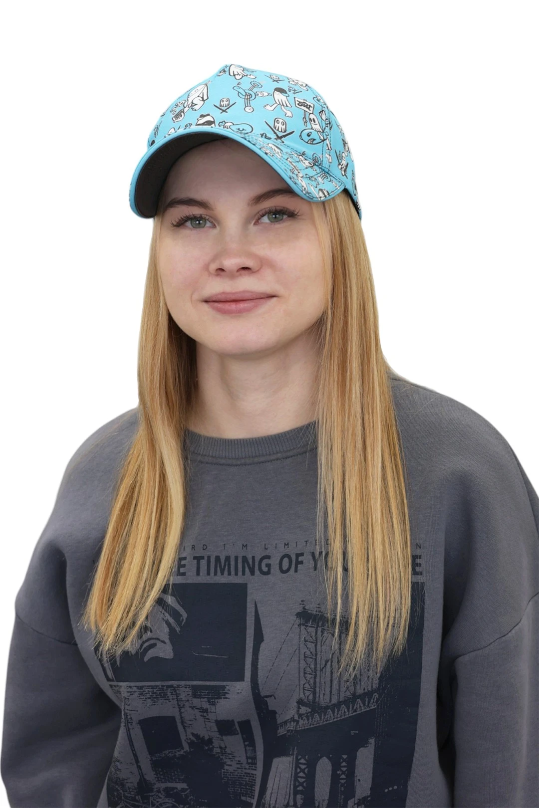 Бейсболка Кэтчер взрослая с полной запечаткой (хлопок) "Surreal"#3