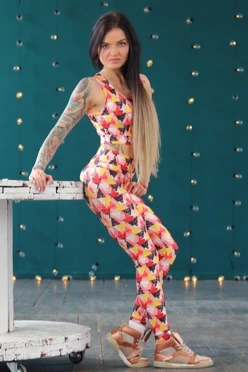 Легинсы женские с широким поясом с принтом "Triangles"#1