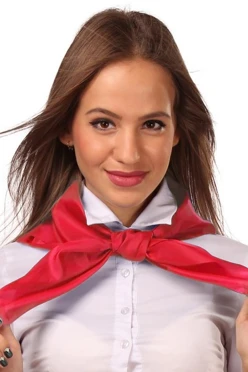 Купить платок Фантазия 80х80 см красный