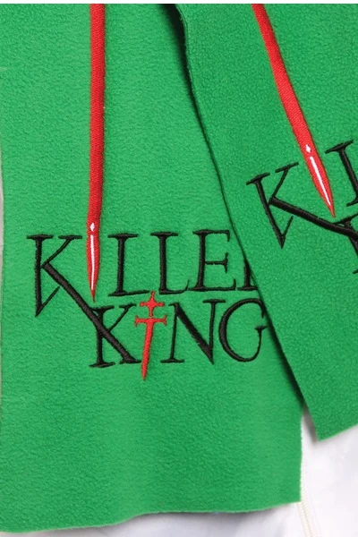 Шарф флисовый однослойный 15х120 см, однотонный "Killer King"#8