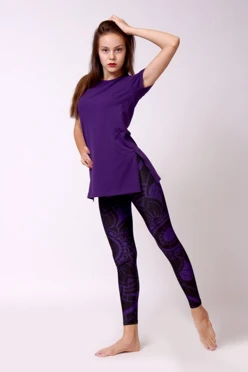 Купить комплект Сандей футболка хб + леггинсы "Фиолетовая мандала"